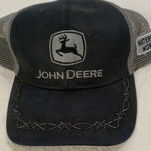 John Deere , Black and Gray Mesh Cap